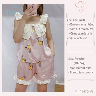 BỘ MẶC NHÀ 2 DÂY CHẤT LATIN SAM LUXURY M19