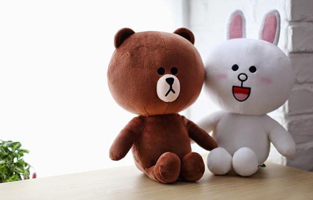 Cặp gấu bông cony - brown ( 2 bé )