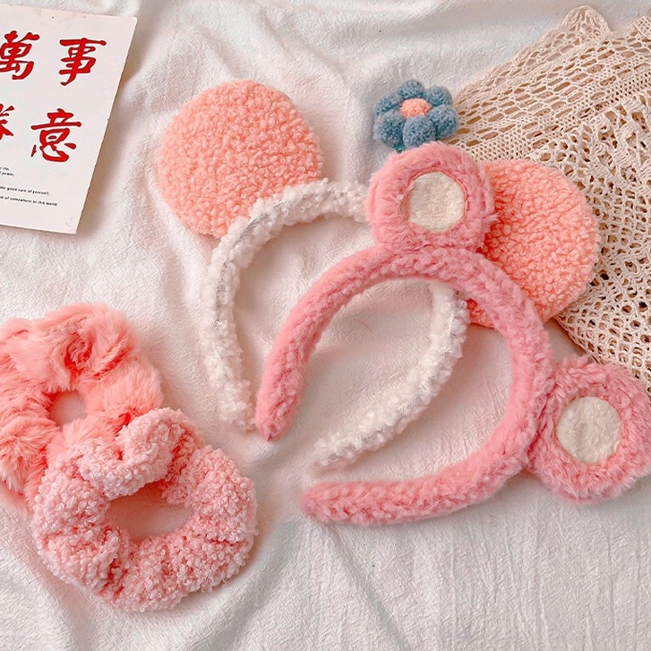 Kẹp Tóc Hình Nơ Màu Hồng Dễ Thương Cho Nữ