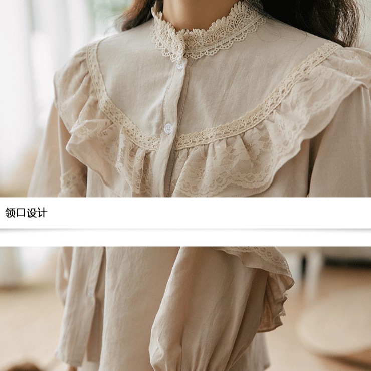 Áo sơ mi nữ babydoll BÈO CHÉO NGỰC VÀ TAY dài, Áo sơ mi nữ babydoll tay bo cổ viền tiểu thư nàng thơ