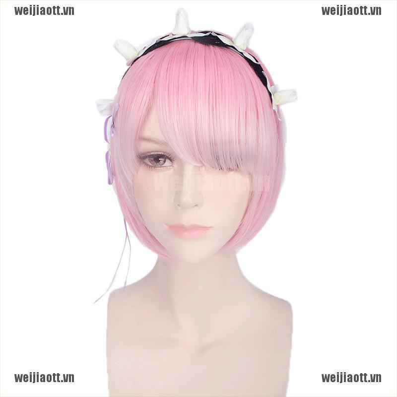 Bộ Tóc Giả Ngắn Cosplay Nhân Vật Anime Re: Zero
