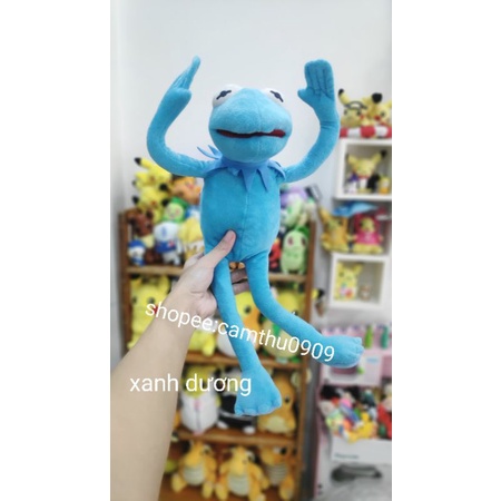 Gấu bông ếch Kermit meme màu xanh