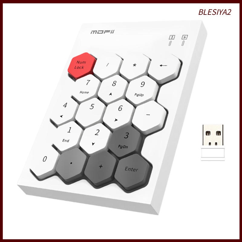 Wireless Numeric Keypad 18 Keys Number Pad Numpad For Laptop PC Black Mixed