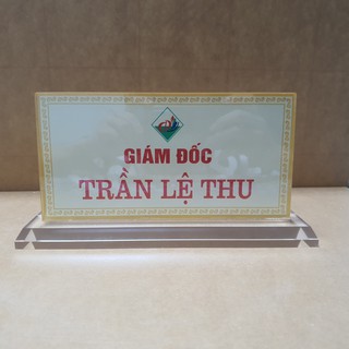 Biển chức danh mica kích thước 10x20cm