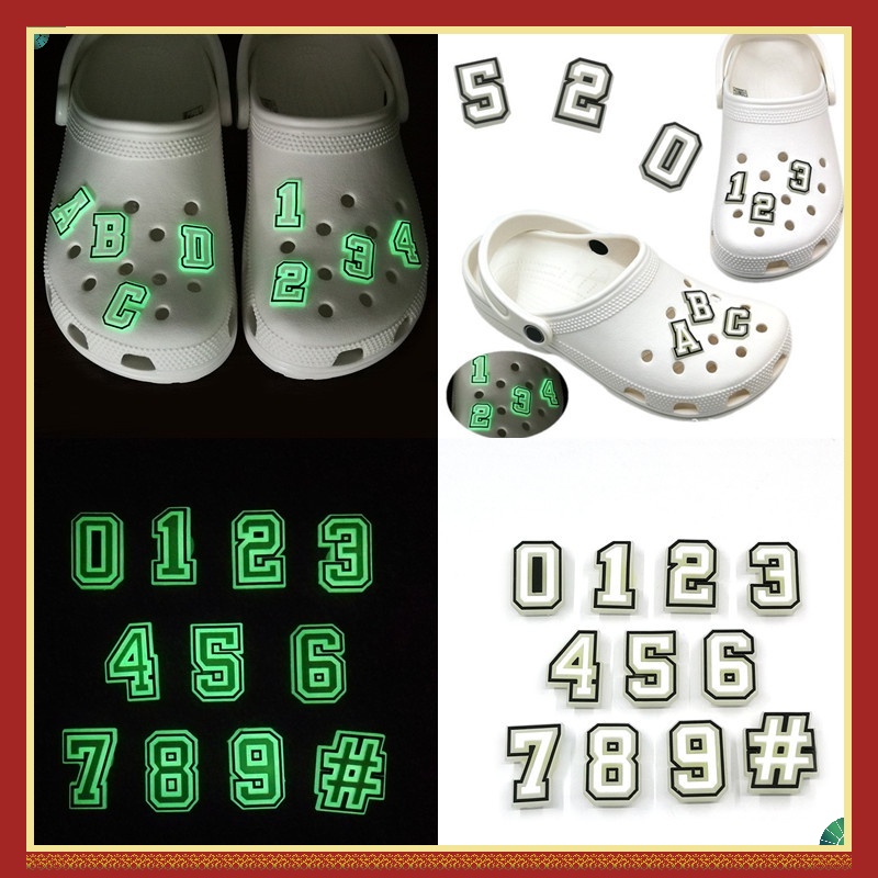 Phụ Kiện Khóa Dây Giày Bằng Nhựa PVC Dạ Quang Độc Đáo