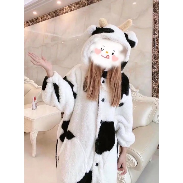 Váy Bò Sữa Bông Mịn Dáng Dài