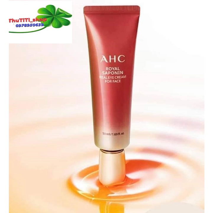 Kem mắt ahc chống lão hóa Ahc Royal Saponin Real Eye Cream 50ml đỏ