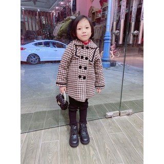Áo khoác dạ bé gái