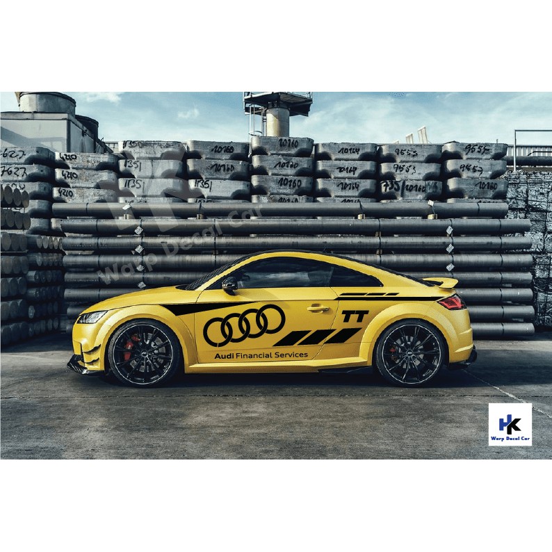 Tem xe Audi TT phong cách thể thao-decal Audi TT-Tem xe ô tô giá rẻ