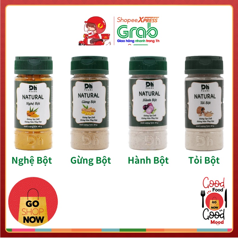 Bột Tỏi - Gừng - Hành - Nghệ DH Foods nguyên chất Natural