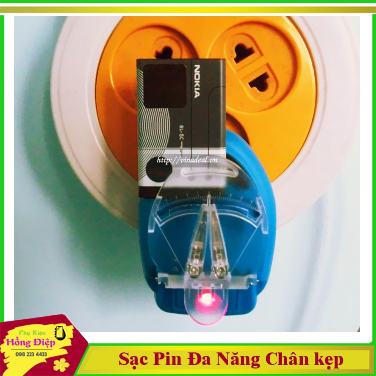 Sạc Pin Đa Năng Chân Kẹp