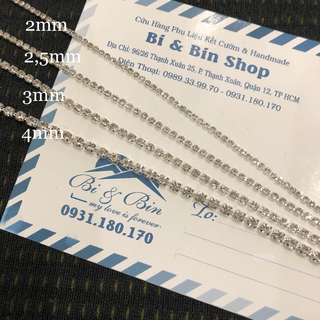 1m Dây Xoàn Đính Kết Trang Phục Thời Trang, Làm Phụ Kiện Handmade