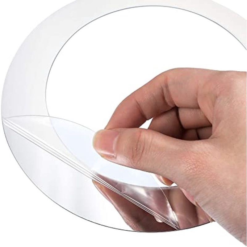Bộ 24 Miếng Dán Tường Trang Trí Hình Tròn Tráng Gương 3D DIY Bằng Acrylic Tháo Rời Được Dành Cho Trang Trí Nhà Cửa