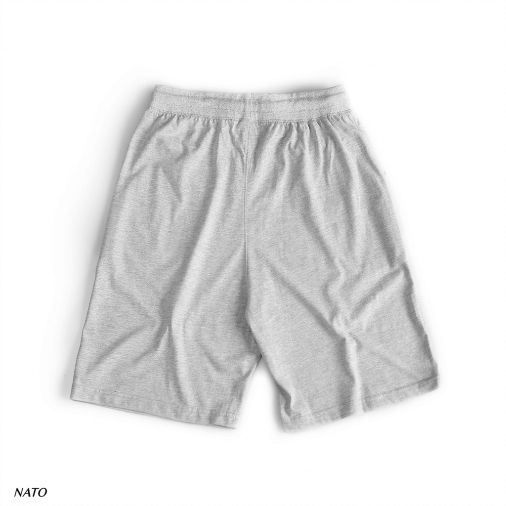 Quần Short Nam ULTRA Vải 100% Cotton Co Giãn Cao Cấp Có Túi Dây Trơn Basic Màu Xám Đen Đẹp Quần Thể Thao Ngắn Đùi NATO