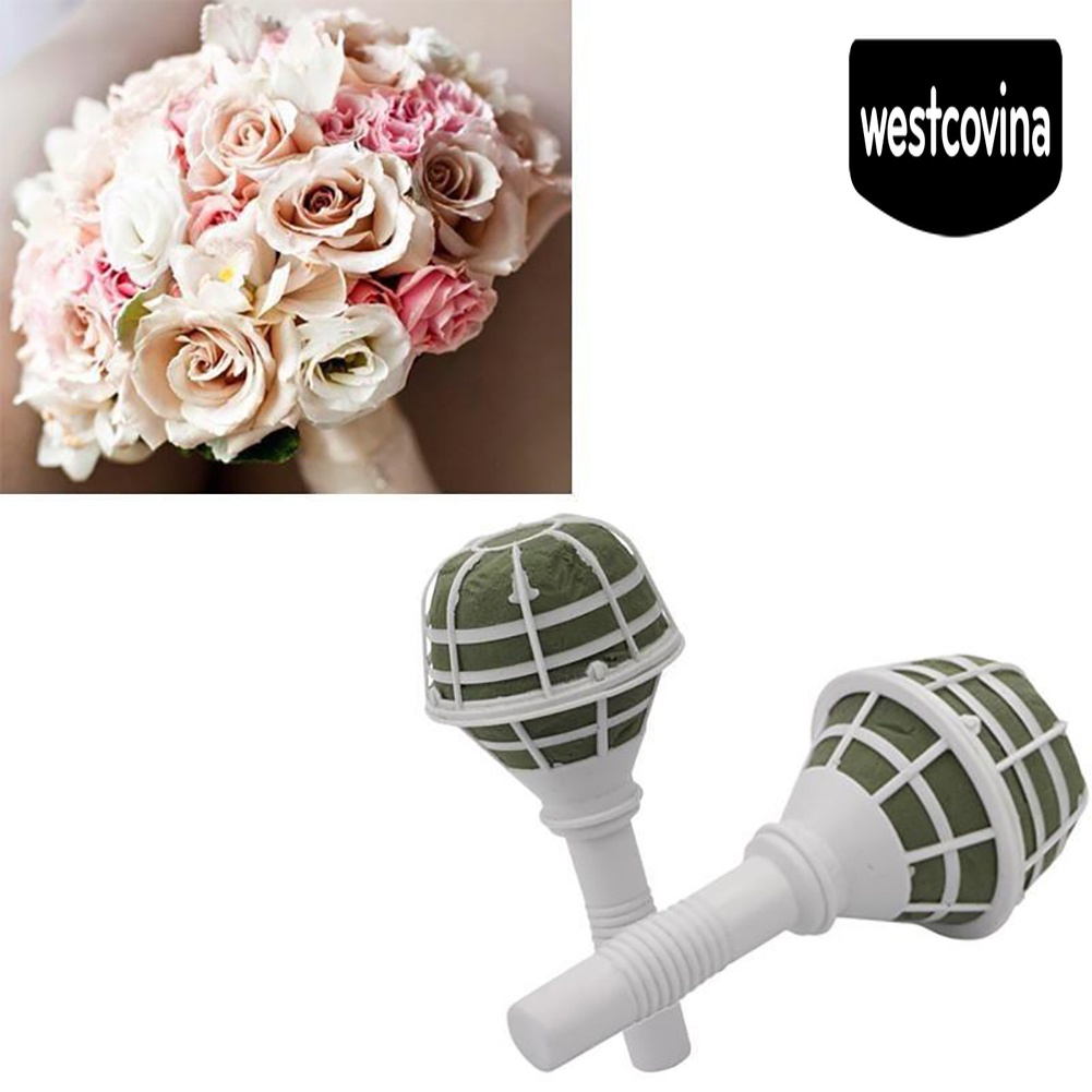 [Hot]☀ Tay Cầm Mút Xốp Trang Trí Bó Hoa Cưới DIY