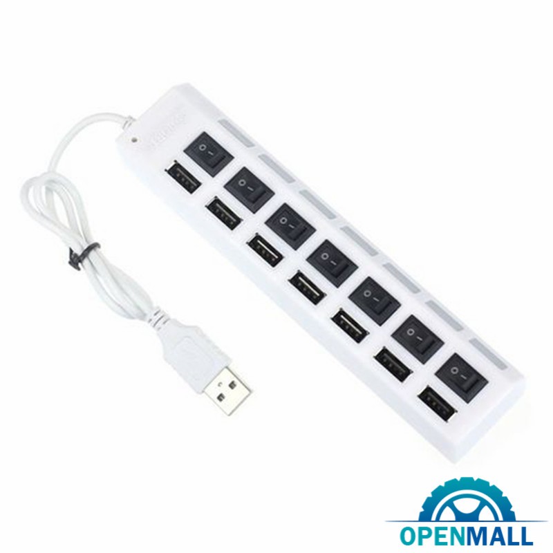 Bộ HUB chia cáp 7 cổng USB 2.0 tốc độ cao cho PC/máy tính xách tay Mac