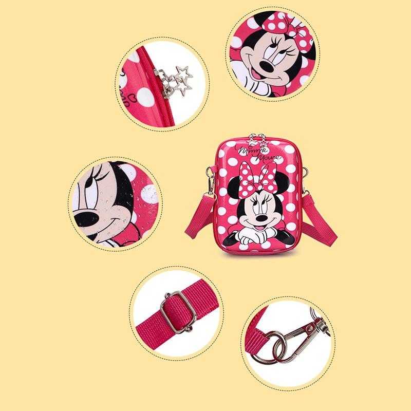 Bobora Túi Đeo Chéo Hình Chuột Mickey Dễ Thương Cho Bé Gái