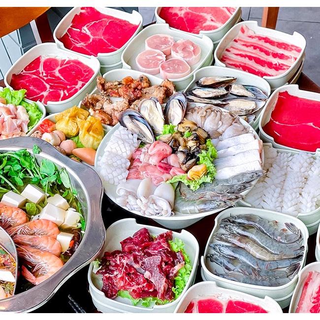 HCM [E-Voucher] Buffet lẩu Nhật hải sản, bò mỹ, Dimsum tại Rakuen Hotpot (H)