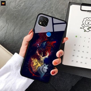 Ốp lưng kính 3D Xiaomi Redmi 9C cute