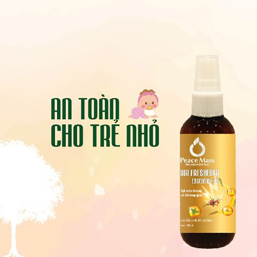 [Xịt lên quần áo chống muỗi an toàn cho bé ] Xịt Côn Trùng Và Không Gian - Airfreshener Peace Mass 150ml