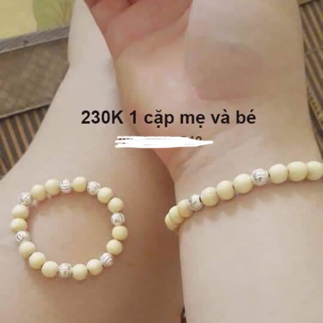 Cặp vòng dâu cho mẹ và bé trai - bé gái Tặng kèm hạt dâu + dây dự phòng và hộp đựng