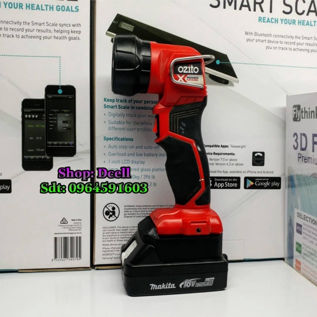 Đế Chuyển Pin Makita Dùng Cho Máy Ozito PXDDS-201, PXBHK-120 Và Ozito POWERX 18V - Các Loại Máy Bắn Vít khác