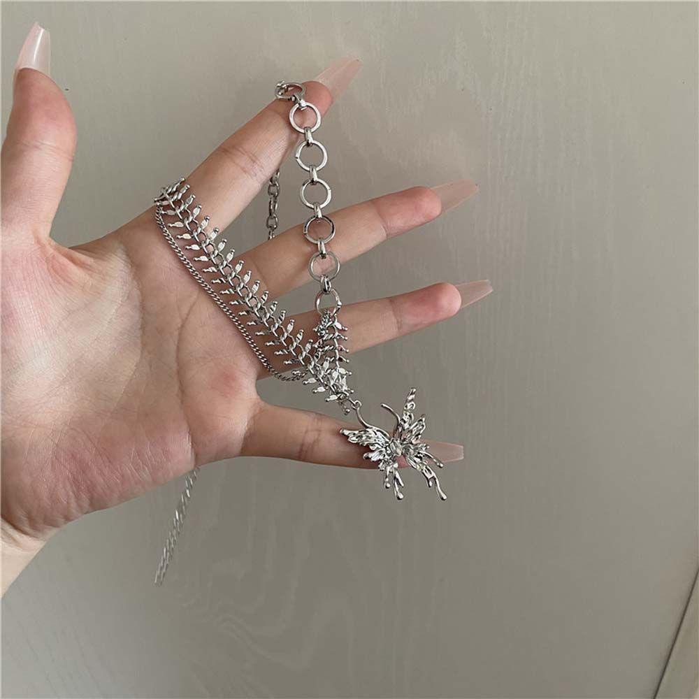 1 Vòng cổ Mặt Hình Bướm Có Thể Điều Chỉnh Kích Cỡ