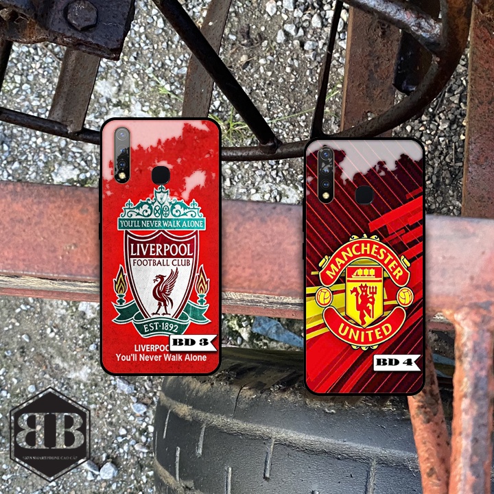 Ốp lưng kính cường lực Vivo Y19 / Y5S hình in bóng đá