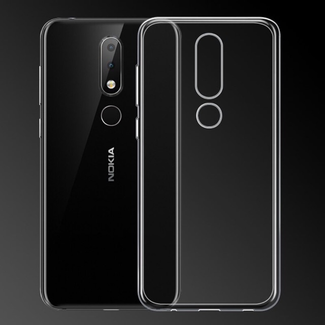 Ốp lưng Silicon trong suốt Nokia 6.1