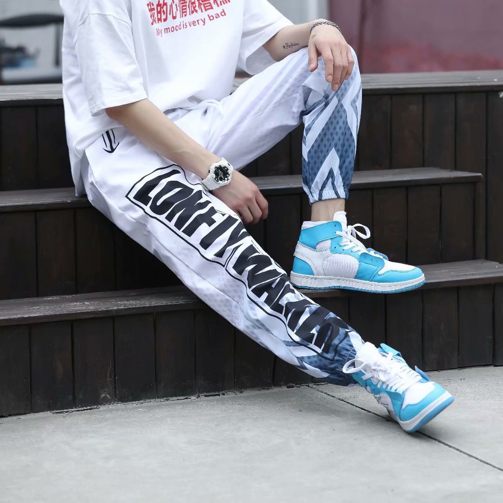 Young and dynamic style printed wide leg pants for men | BigBuy360 - bigbuy360.vn