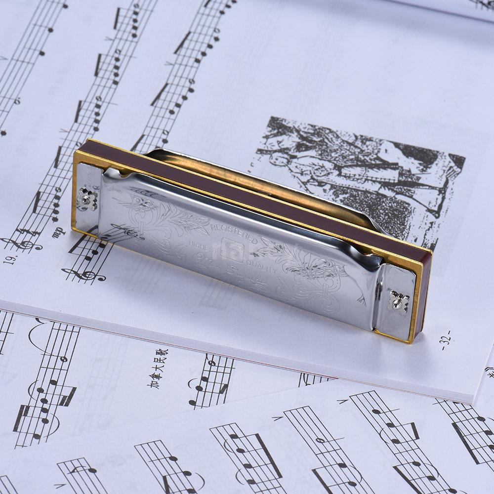 Đàn Harmonica Suzuki 1072-C 10 lỗ 20 tông C chuẩn cho người mới bắt đầu kèm hộp đựng