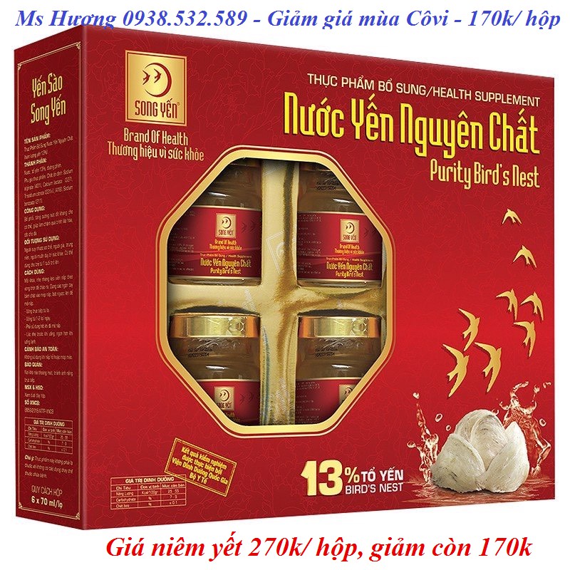 GIÁ SỐC!!! YẾN SÀO SONG YẾN - TĂNG CƯỜNG SỨC KHỎE MÙA CÔ VI