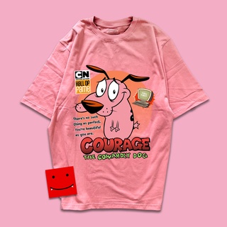 ÁO THUN NAM NỮ { CARTOON NETWORK } CHÓ COURAGE (stupid dog)
