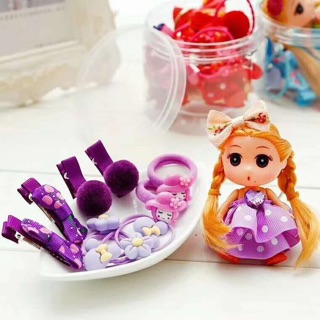 Combo 10 hộp kẹp tóc kèm bup bê (sỉ 25k)