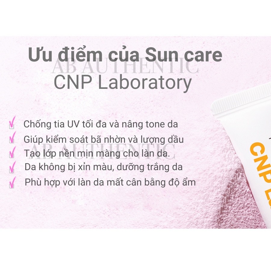 Kem chống nắng nâng tông da CNP Laboratory Tone-Up Protection Sun 50 ml- AB Authentic