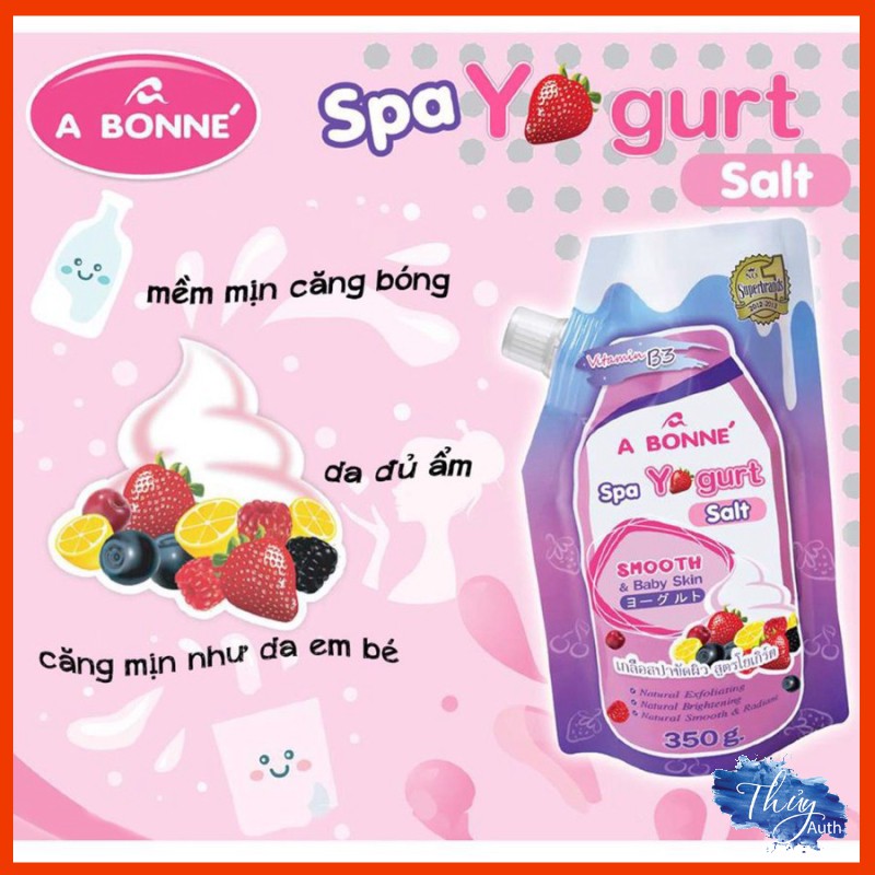 Muối Tắm Tẩy Tế Bào Chất Sữa Chua Spa Yogurt Salt A Bonne 350g Nhập Khẩu Thái Lan