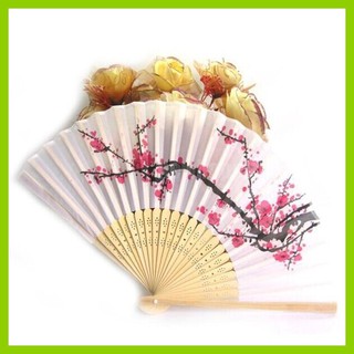 Quạt Xếp In Hoạ Tiết Hoa Anh Đào