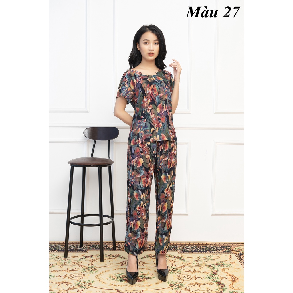 Bộ mặc nhà lanh nhung Vicci BGD.006 nhiều họa tiết