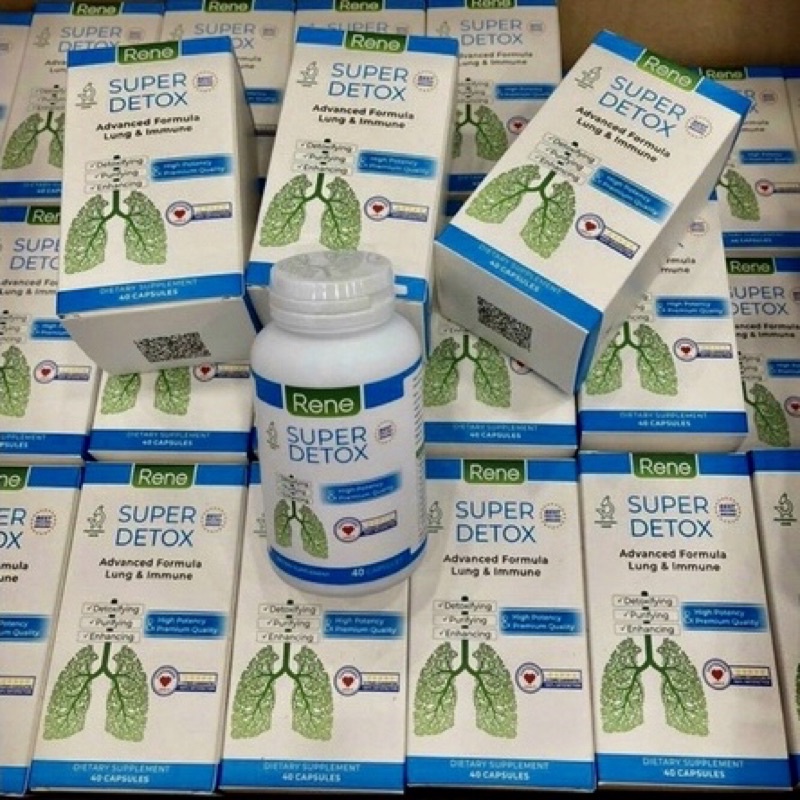 ❄️ Thảo Dược thải độc Phổi, bổ Phổi, tăng đề kháng RENE Super Detox Advanced Formula Lung & Immune