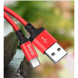 Cáp Sạc dài 2m Hoco X14 cổng Lightning & Micro Usb