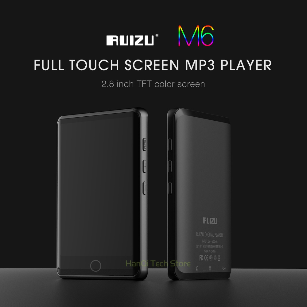 Máy Nghe Nhạc MP4 FAAEAL RUIZU M6 Bluetooth MP3 Màn Hình Cảm Ứng 8GB / 16GB Âm Thanh HIFI Có Loa Tích Hợp Đài FM Radio E-Book