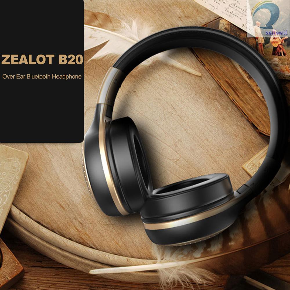 Tai Nghe Chụp Tai Zealot B20 Kết Nối Bluetooth Âm Thanh Stereo Sống Động Có Micro Và Phụ Kiện