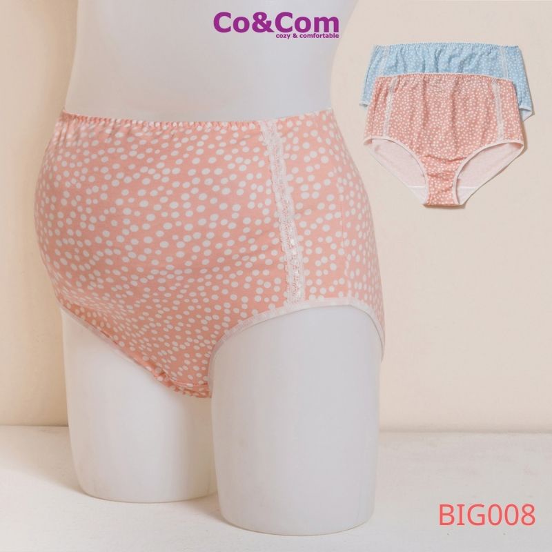 Quần Lót Bầu Cotton Sợi Tre Co&amp;Com Cạp Cao Co Giãn 4 Chiều Kháng Khuẩn Mềm Mại BIG001/ BIG008/ BIG011