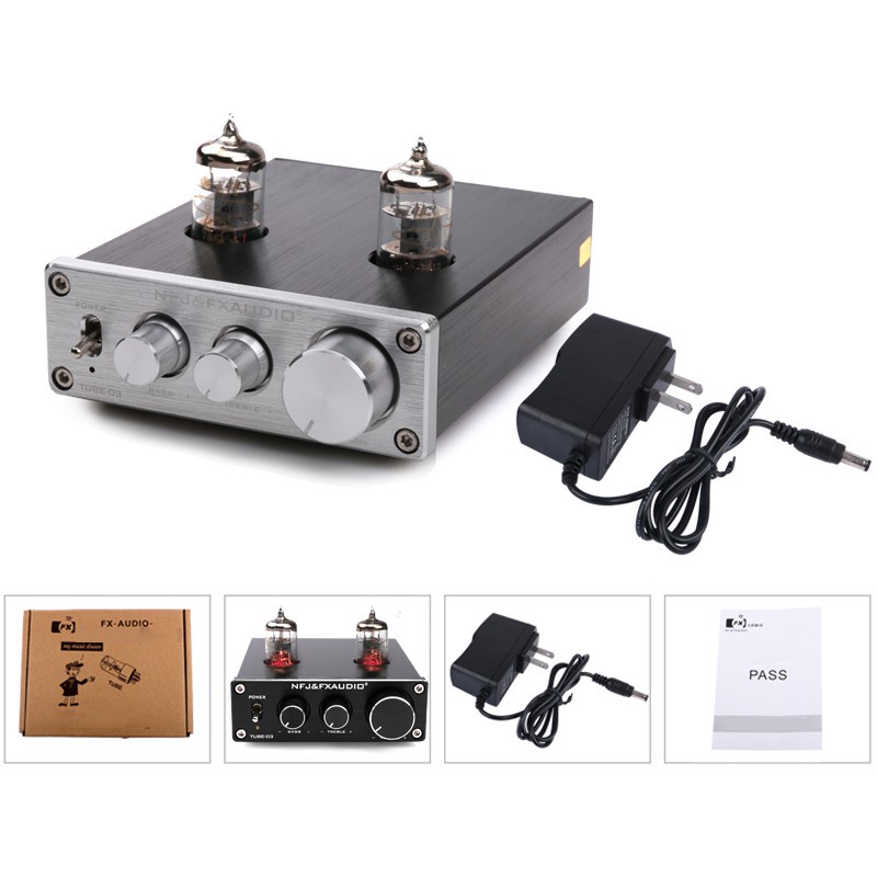 Bộ Tiền Khuếch Đại Âm Thanh HiFi Mini FX-AUDIO TUBE-03, Bộ Khuếch Đại Ống Chân Không 6K4 tặng kèm quà tặng 99k