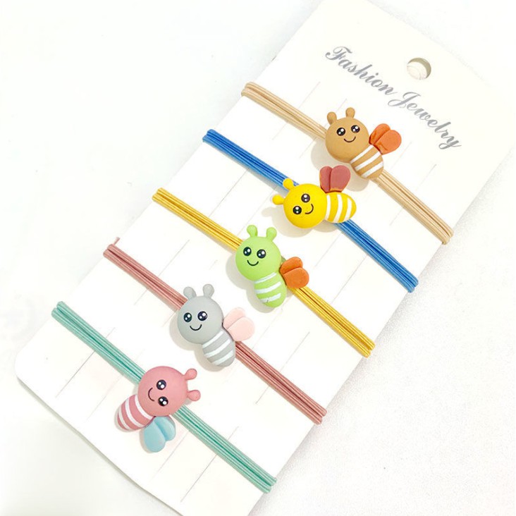 Combo 100 Thun Cột Tóc Hình Con Ong Style Hàn Quốc Hot Trend