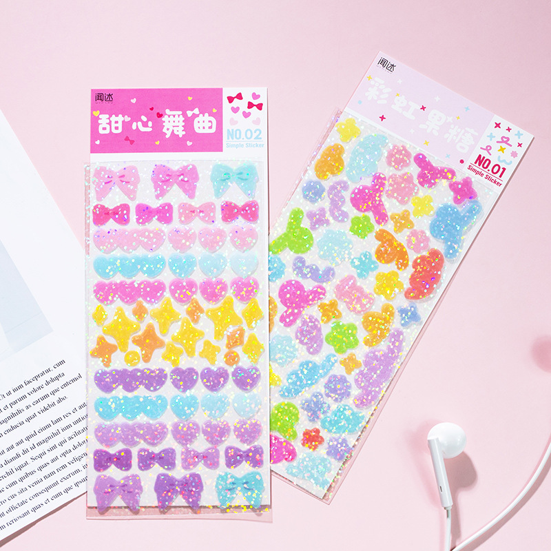 Nhãn Dán Trang Trí Sổ Tay Nhiều Màu Sắc