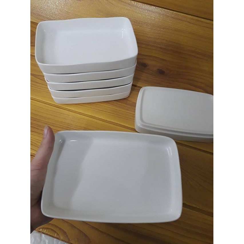 Set 5 đĩa sứ sâu lòng Minh Long