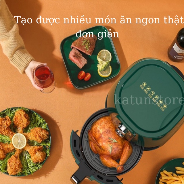 Nồi Chiên Không Dầu Calmel 6L 7L Dung Tích Lớn Nhiều Tiện Ích Nồi Chiên Đa Năng Tạo Món Ăn Ngon Hấp Dẫn