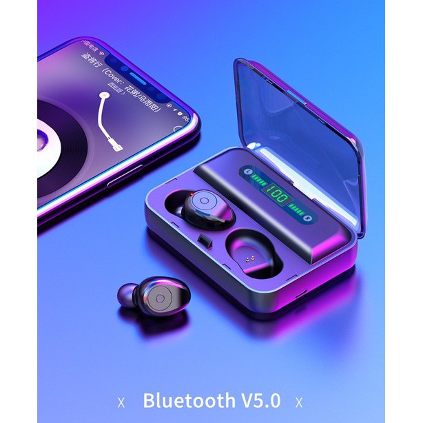 Tai Nghe Bluetooth True Wireless Amoi F9, Kiêm Sạc Dự Phòng Đồng Hồ Hiện Thị % Pin - Bản Quốc Tế, Bảo Hành 6 Tháng