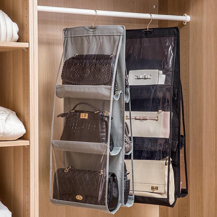 Giá treo, túi đựng giỏ xách 6 ngăn chống bụi tiện dụng